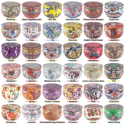 YOROXRG Scented Candles 36 Pack Soy Wax Travel Tin Jar Candles for Home 2.5 OZ Scented Candles for Mom for Christmas, Birthday, Thanksgiving, Mother's Day