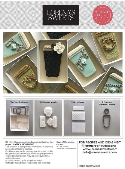 Lorena's Sweets Cookie Decoration Kit Latte Assortment