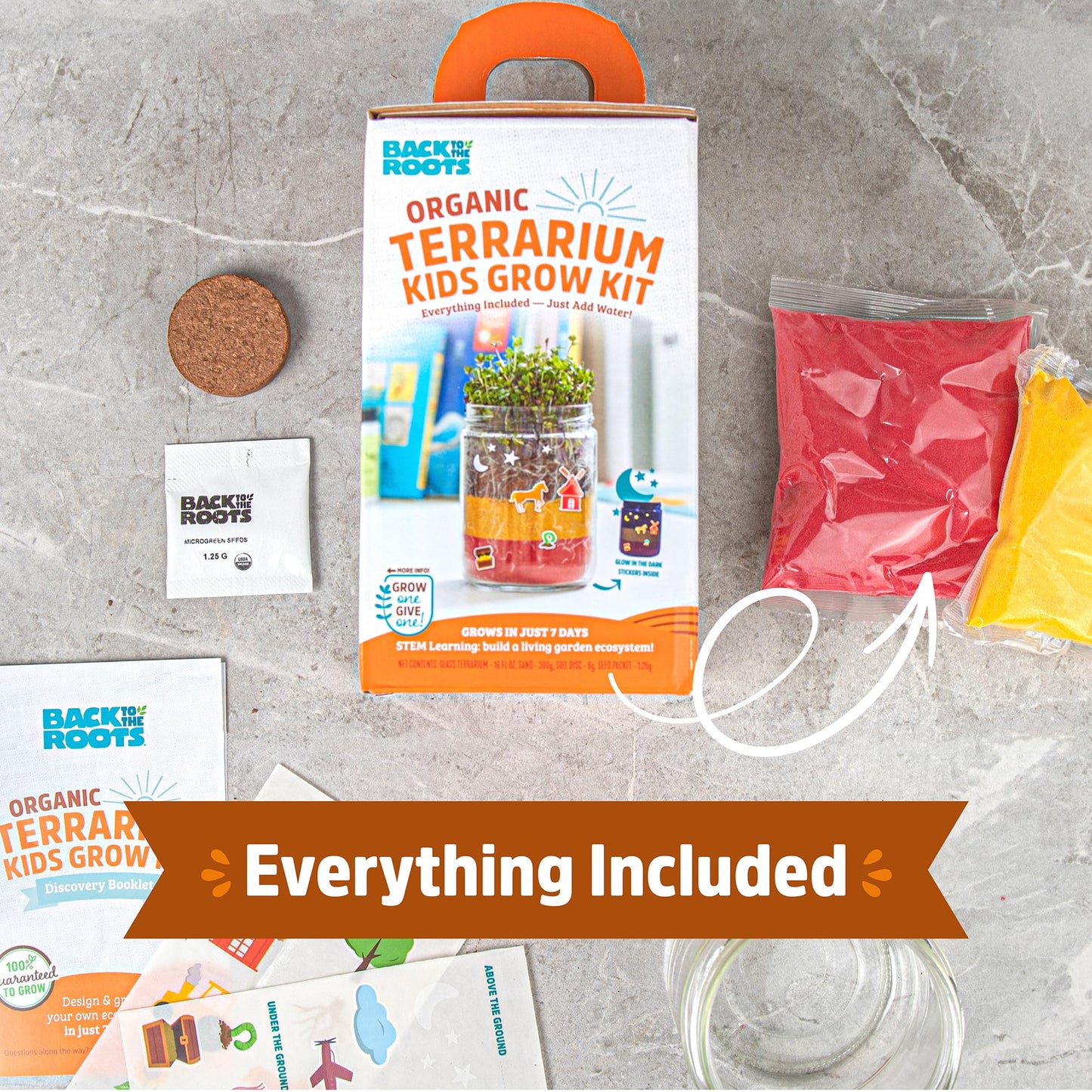 Back to the Roots Terrarium Grow Kit - Easy-to-Use DIY Set for All Ages Small
