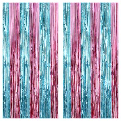 KatchOn XtraLarge Pink and Blue Streamers, 3.2 x 8 Ft, Pack of 2 for Gender Reveal Decorations