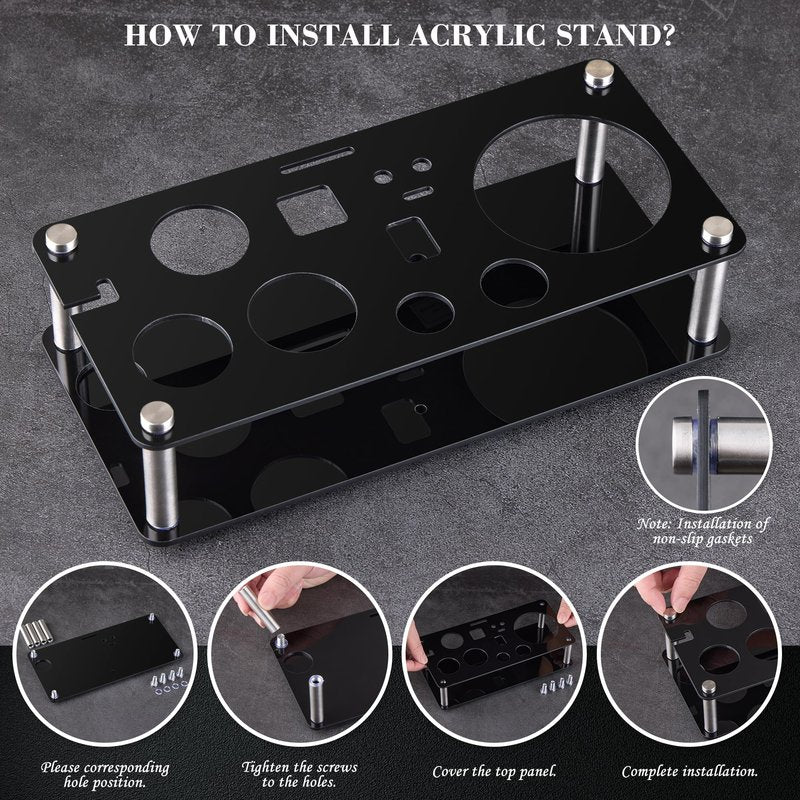 Cocktail Shaker Set Bartender Kit : 15-Piece Stainless Steel Bartender Kit with Acrylic Stand Bars Set with All Practical Bars Accessories, Bar Tools for Drink Mixing, Bar, Home, Lounge & Party