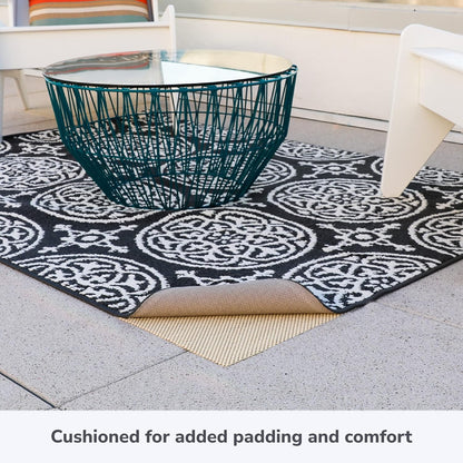 Slip-Stop Super Grip Outdoor Non-Slip Rug Pad, USA-Made 2 x 6 ft Outdoor Rug Gripper to Prevent Sliding