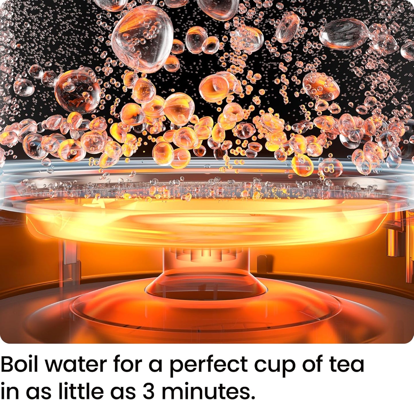 Chefman 1L Electric Tea Kettle with LED Lights, Automatic Shut Off, Removable Lid, Boil-Dry Protection, Electric