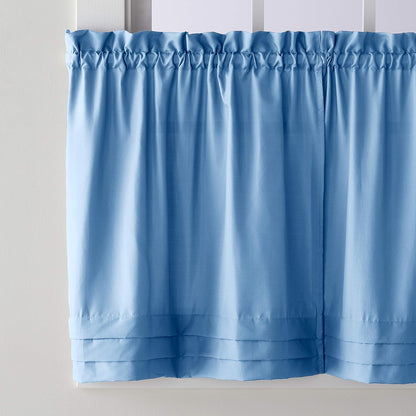 SKL Home Holden Curtain Tier Pair, Smoke, 57" x 30", 2 Count