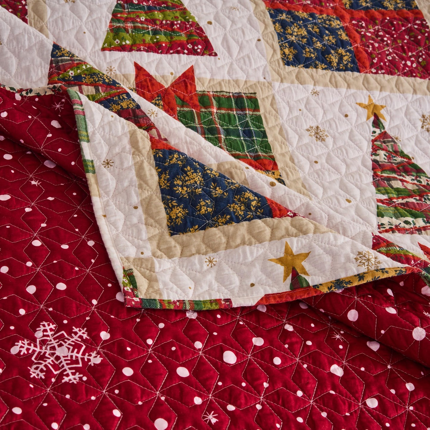 Greenland Home Fashions Deck The Halls Novelty Holiday Quilt Set, 2-Piece Twin/XL