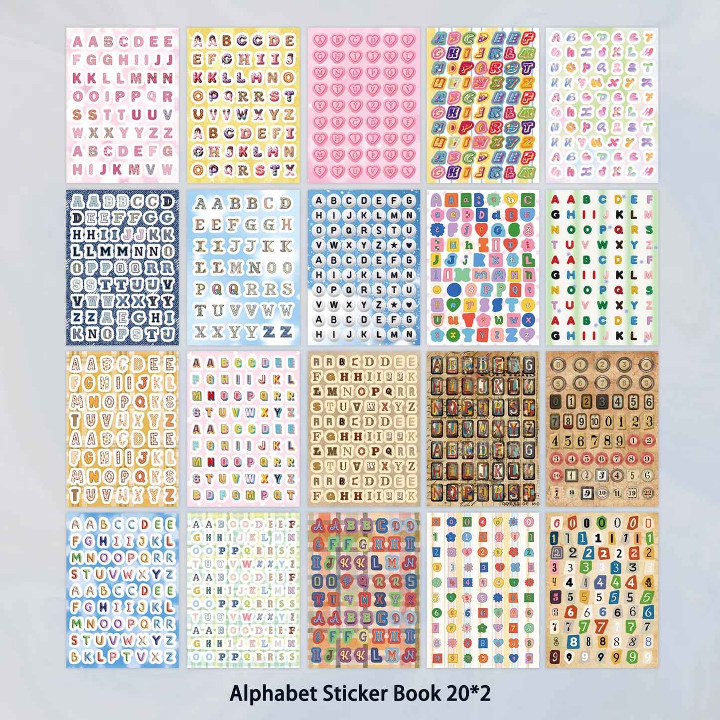 3000+ Pcs Alphabet & Number Letter Stickers for Scrapbooking & Journaling, Vinyl Adhesive Sticker Letters for Scrapbook Supplies, DIY Crafts, Decorative Projects & Personalization