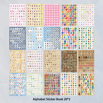 3000+ Pcs Alphabet & Number Letter Stickers for Scrapbooking & Journaling, Vinyl Adhesive Sticker Letters for Scrapbook Supplies, DIY Crafts, Decorative Projects & Personalization