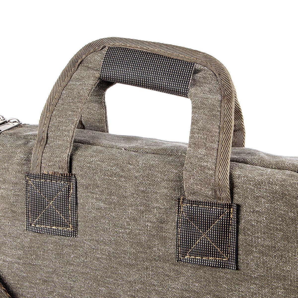 TRANSON Art Portfolio Case Artist Backpack Canvas Bag Large 26” x 19.5” Khaki