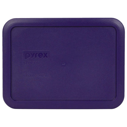 Pyrex 7210-PC 3-Cup (1) Purple, (1) Turquoise, & (1) Edamame Green Food Storage Replacement Lids - Made in USA