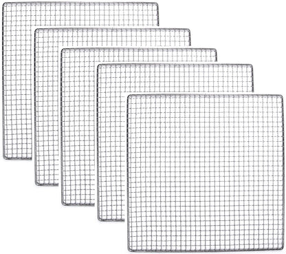 5 Stainless Steel Trays Compatible With Excalibur Dehydrator Replacement UPGRADE Food Shelf Mesh Screen by Bright Kitchen (5 Trays)