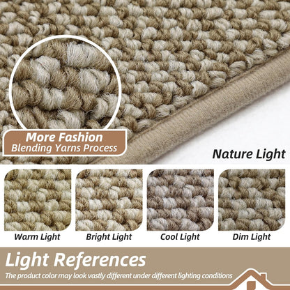 BEQHAUSE Dirt Trapper Door Mat - Non-Slip, Washable, Absorbent | 36" x 60" Light Beige Entrance Mat
