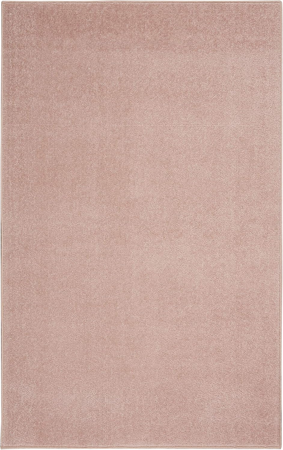 3' 5' (3' 5') Nourison Home Nourison Essentials Pink x Area Rug - Easy Clean, Non Shedding, Bed Room, Living Room
