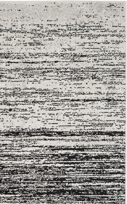 2'6" 4', (ADR113A) SAFAVIEH Adirondack Collection Accent Rug - x Silver & Black, Modern Ombre Design, Non Shedding