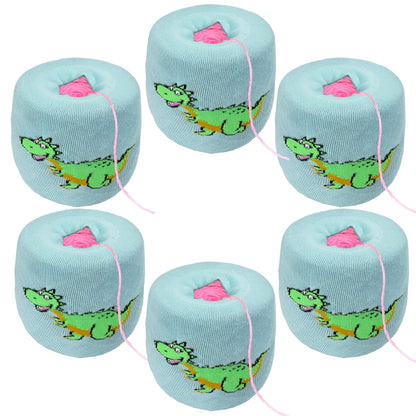 MasBros Yarn Ball Sleeve Yarn Cozy Yarn Cake Holder Skein Coat Anti-Tangle Cover for Center Pull Yarn Ball of Sizes from 3 oz to 6 oz 6 PCs (Rex Blue)