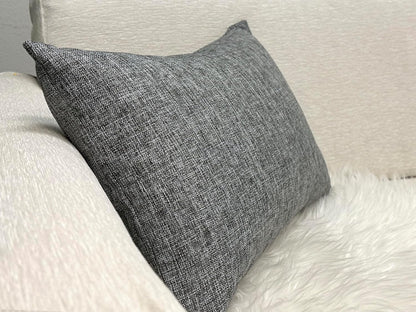 12x18 Inch 1 Aiking Home Imitation Burlap Lumbar Pillow Cover Vintage Faux Linen Rustic Natural Look, Piece Elegance