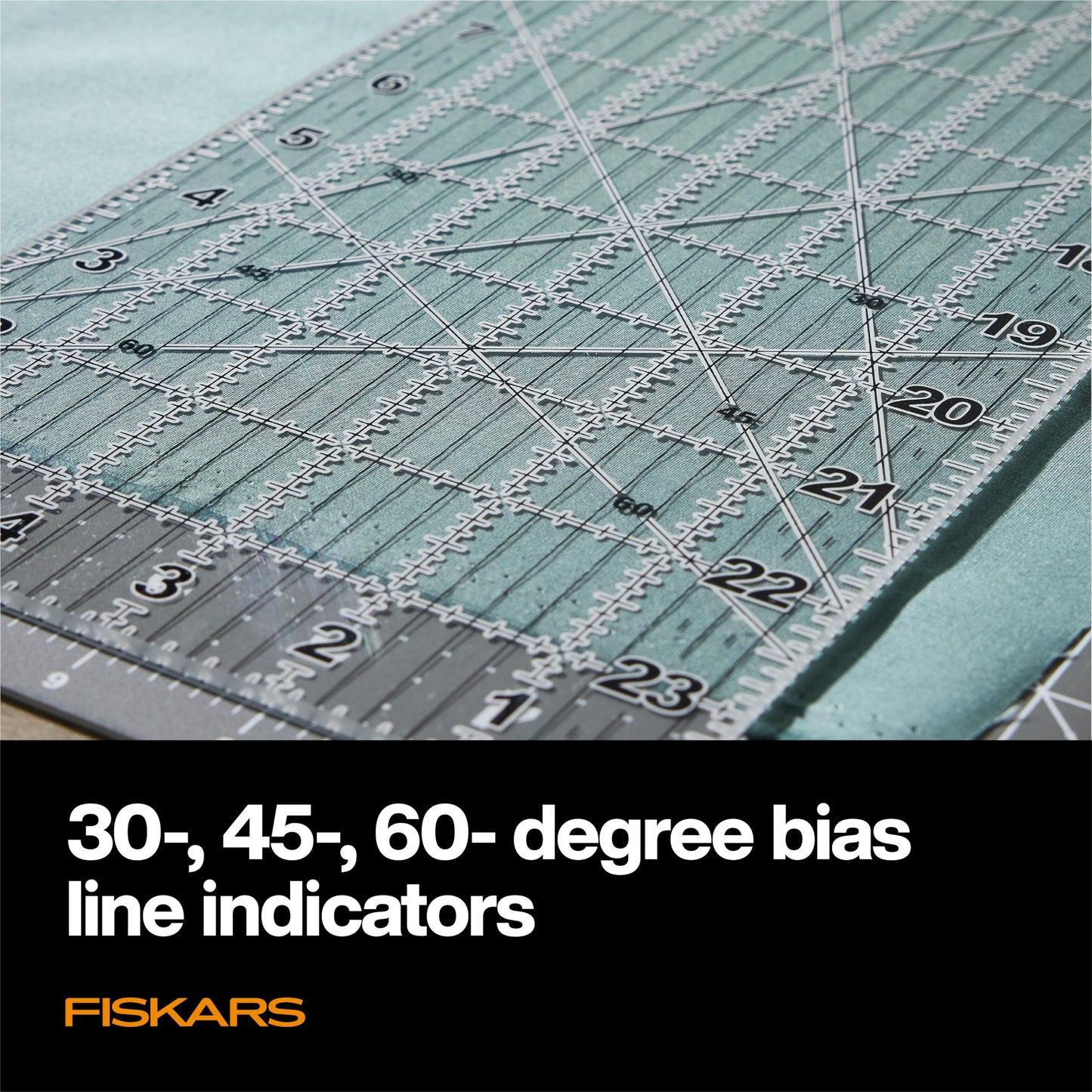 Fiskars Sewing Ruler (6"x 24") - Sewing and Quilting Ruler with Gridlines - Arts and Craft Supplies - Clear/Black
