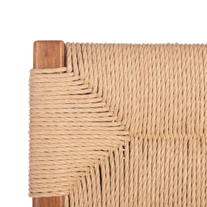 Safavieh Couture Home Collection Cody Natural Rattan Living Room Dining Accent Chair (Fully Assembled) -Set of 2 SFV4104B-SET2