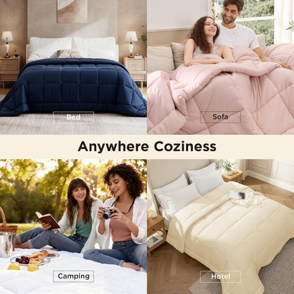 Bedsure Comforter Duvet Insert - Oversized King Size All-Season Down Alternative Bedding | Sage Green 116x98 Inches
