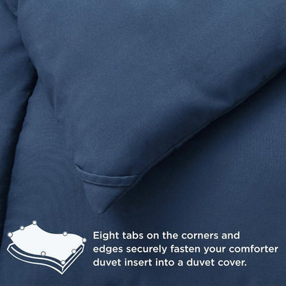 Bedsure Comforter Duvet Insert - All-Season Twin XL Quilted Down Alternative Bedding, Dark Slate Blue, 92 x 68 Inches