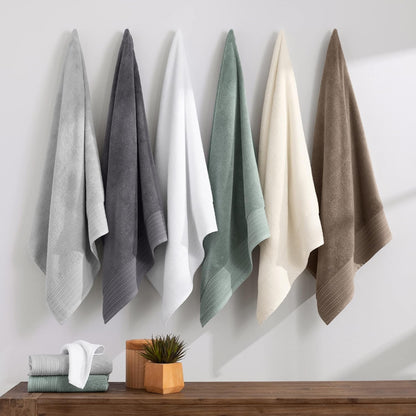 Pack 8-100% 600 13 13 Aston & Arden Anatolia Turkish Wash Cloths - of Ring Spun Cotton, Soft Plush Absorbent, GSM Low