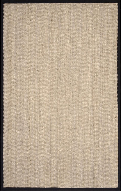 nuLOOM 2x3 Larnaca Seagrass Herringbone Indoor/Outdoor Accent Rug, Black