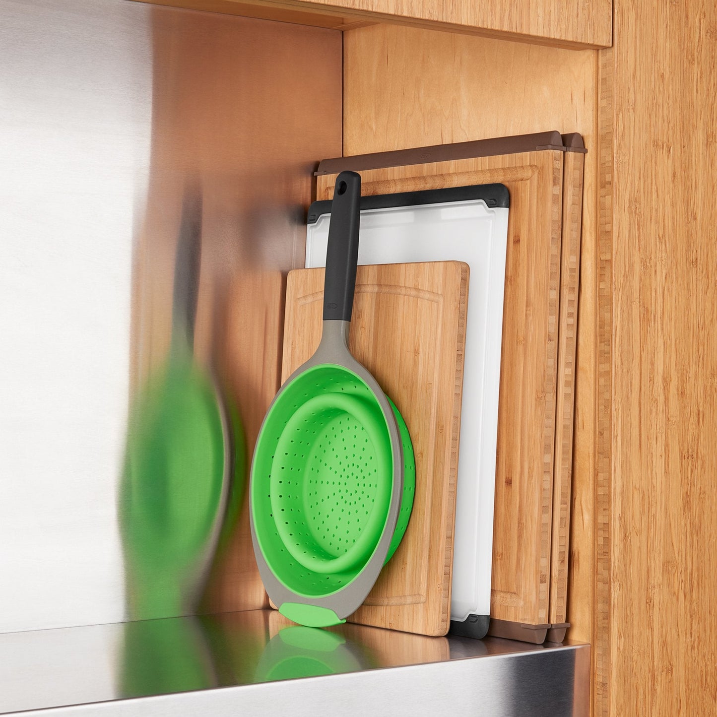 OXO Collapsible Colander, 3.5 quart, Green