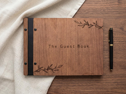 Aspen Studio Guest Book with Signing Pen with Photo of Polaroid for Wedding Book and Memorial Occasions Guest Signing Book for Wedding, Memory Guest Book