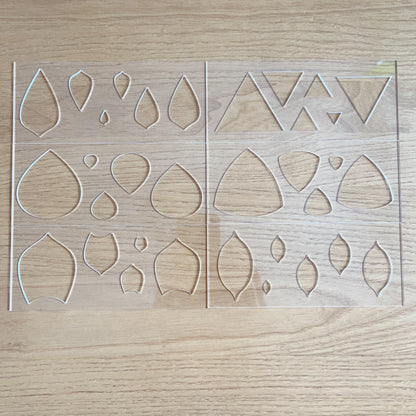 Ipaakband Mandala Art Stencils, 6 Geometric Shapes with 5 Sizes, Drawing Pattern Making Tools