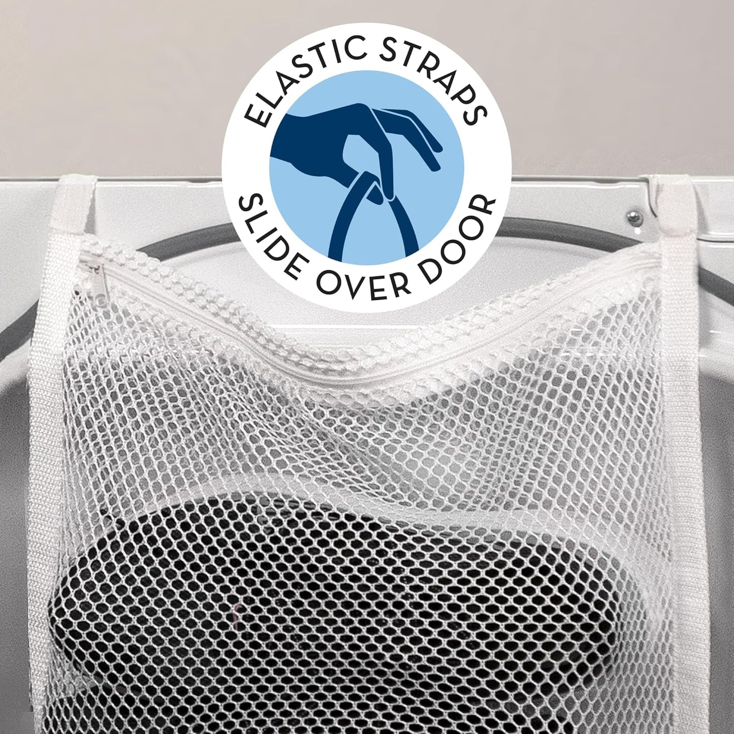 15.5 Inch 15.5 Inch, 1 Pack S&T INC. Sneaker Dryer Bag, Dryer Door Shoe Net with Elastic Straps, Sneaker Laundry Bag