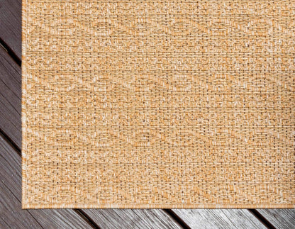 Unique Loom Outdoor Modern Collection Area Rug - Links, 2' 2" x 3' 1" Rectangle, Light Brown/Brown