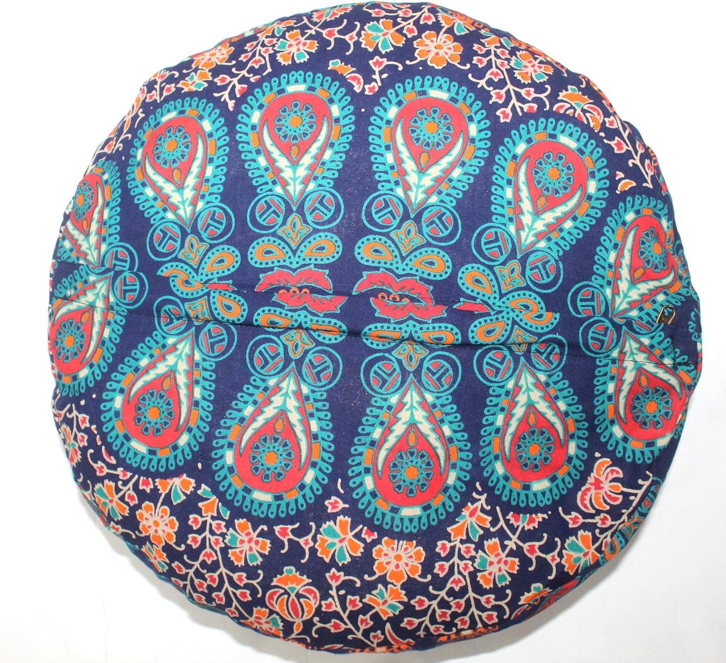 18" CRAFT KALA Large Hippie Mandala Meditation Floor Ottoman Pillow Cushion Pouf Cover Square Poufs Bohemian Circle