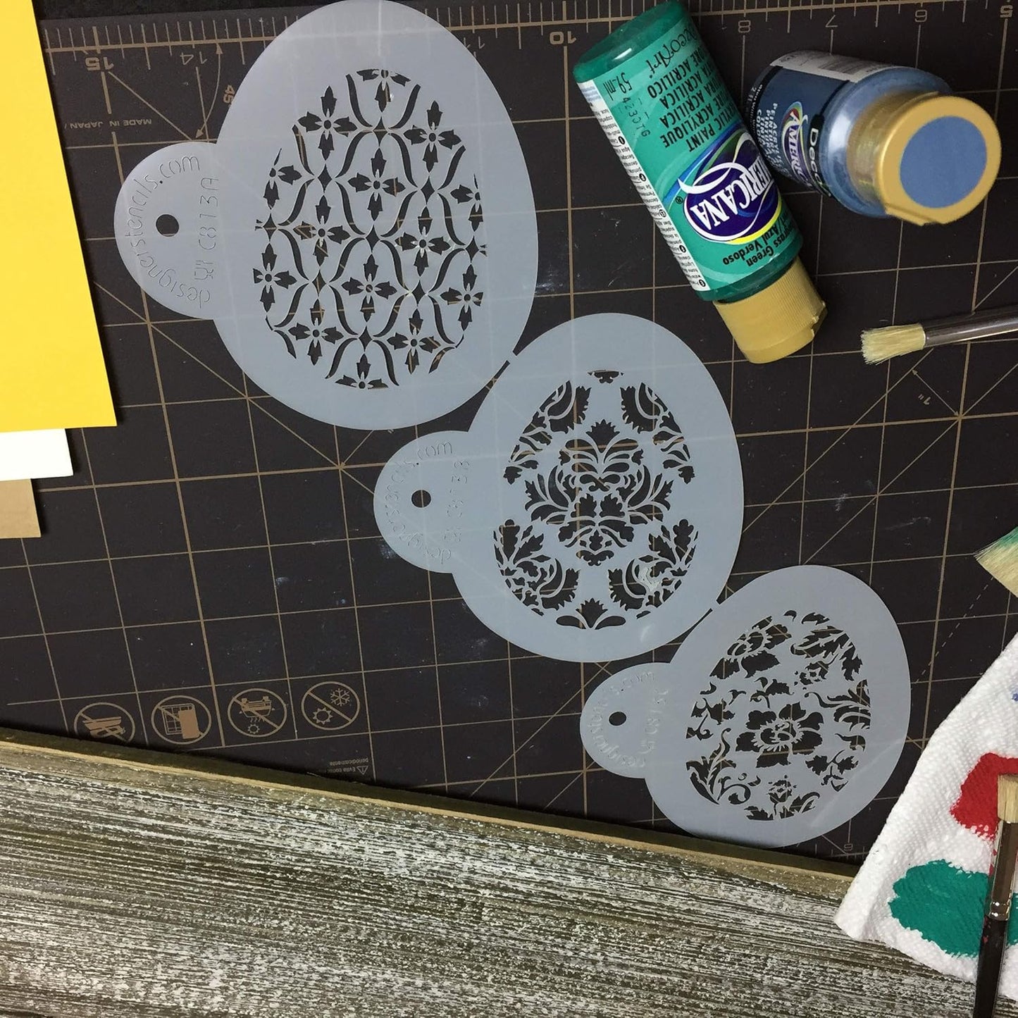 Chic Easter Eggs Stencil Set C813 by Designer Stencils