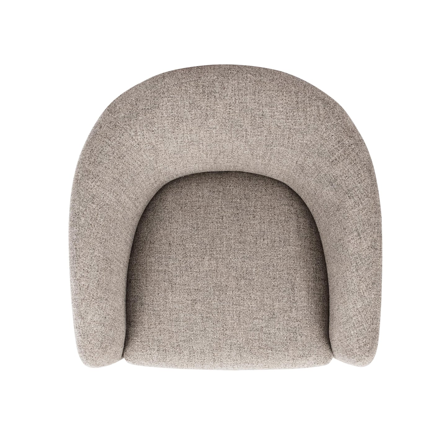 HomePop Upholstered Swivel Accent Chair, Modern Barrel Chair with 360° Swivel Base, Midtone Gray Fabric for Living Room, Bedroom, or Office