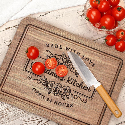 Grandma Gifts, Thoughtful Kitchen Cutting Board for Grandma from Grandkids, Best Gift Ideas for Mothers Day