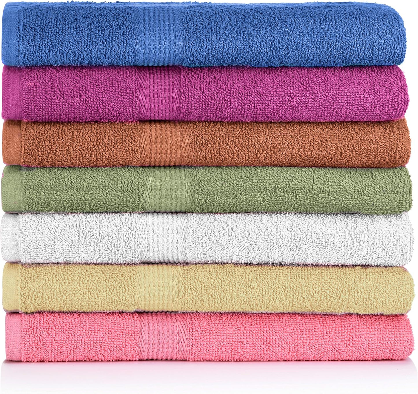 7-Pack 100% 27" 52" CrystalTowels Bath Towels - Extra-Absorbent - Cotton - x