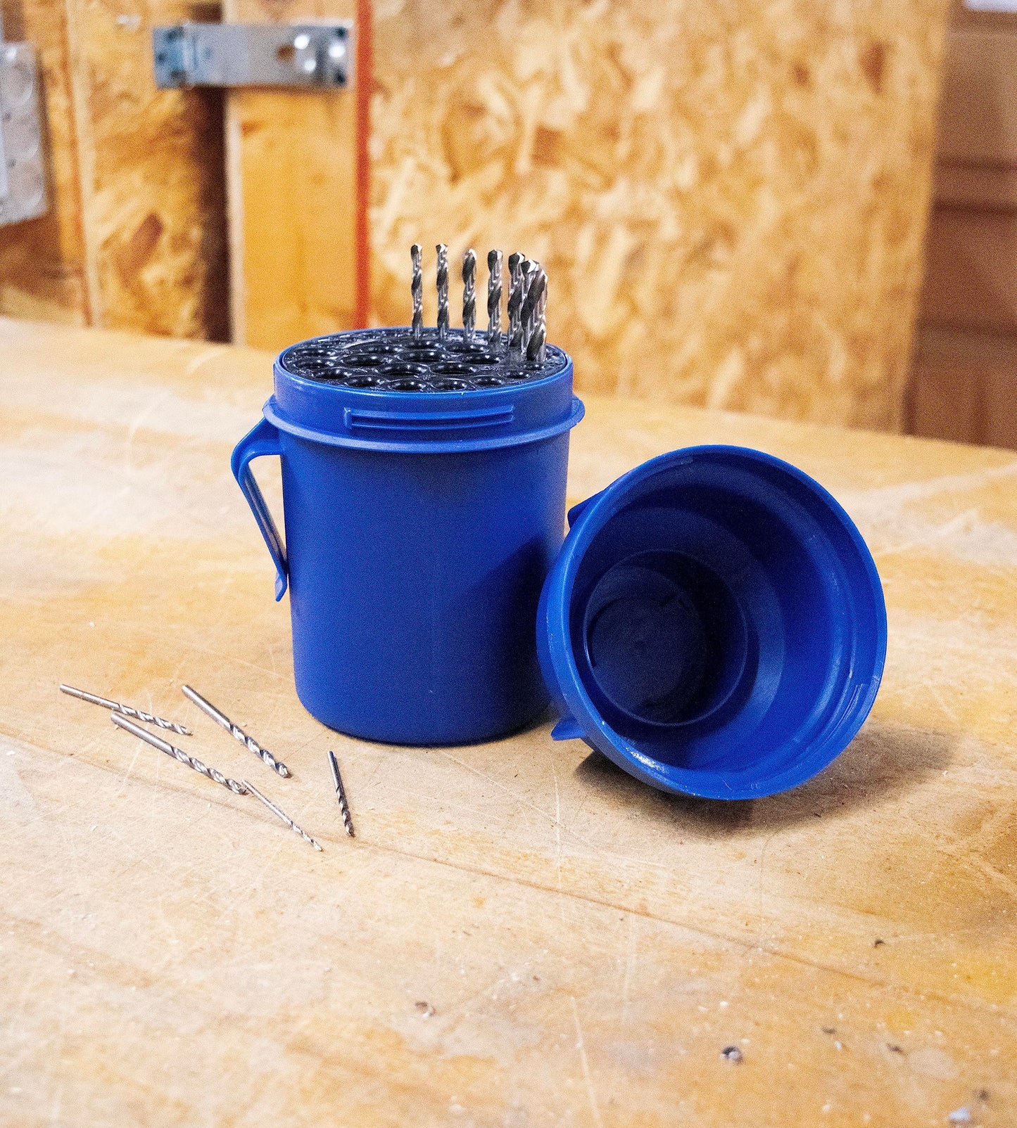 Century Drill & Tool 28406 Empty Drill Bit Index Pod, Holds 29 Bits, 1/16" to 1/2", Twist Lock Storage