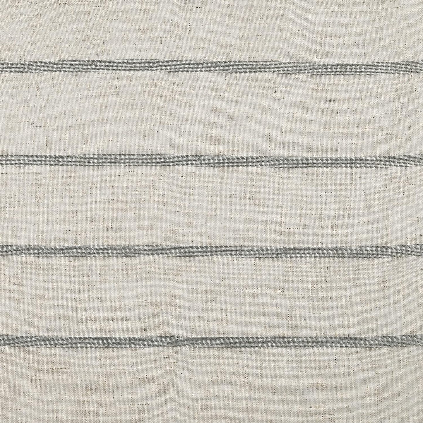 Clean Window Twill Stripe Anti-Dust Sheer Curtain Panel, 52" x 84", Allergy/Pet Friendly, Gray