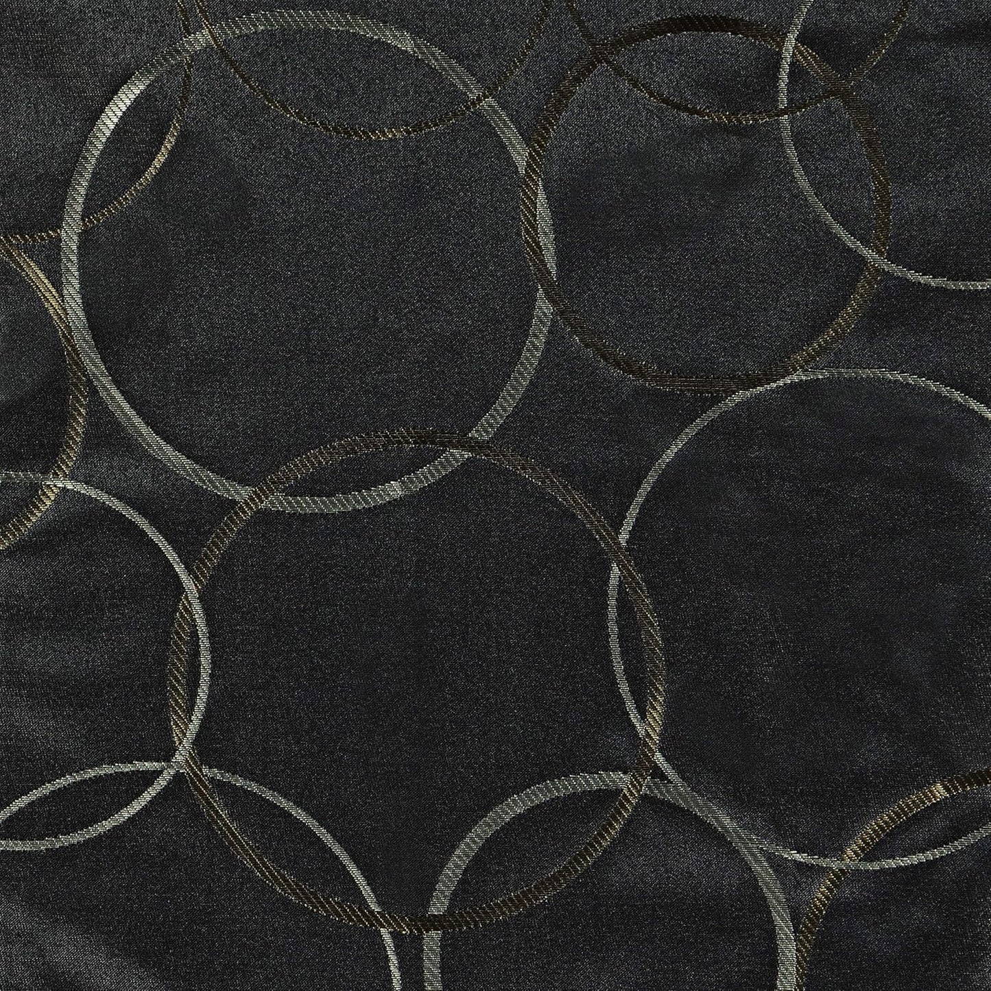 ECLIPSE Meridian Modern Blackout Thermal Grommet Window Curtain, Black, 42 in x 84 in, 1 Panel for Bedroom or Living