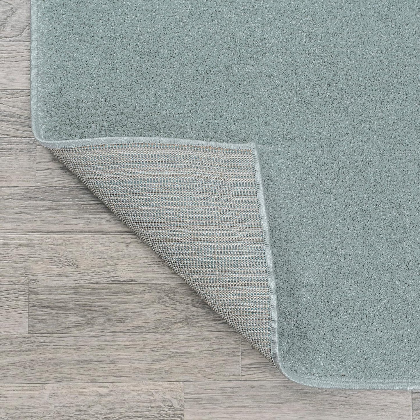 4' (SEU100S-4R) JONATHAN Y Haze Solid Low-Pile Aqua Blue Round Indoor Area Rug, Coastal,Bohemian,Minimalist,Classic