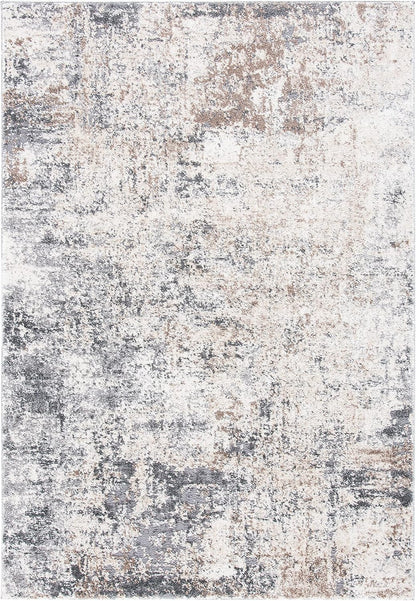 2' 4', (ASN705A) SAFAVIEH Aston Collection Accent Rug - x Ivory & Grey, Modern Abstract Design, Non-Shedding & Easy