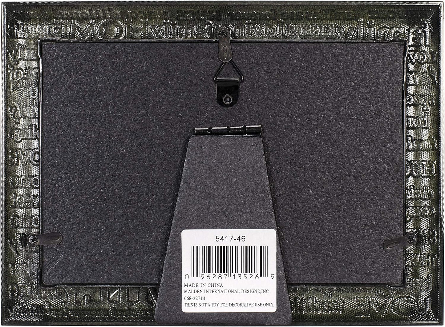 Malden International Designs Modern Pewter Metal Diecast Family Expressions Picture Frame, 4x6, Silver