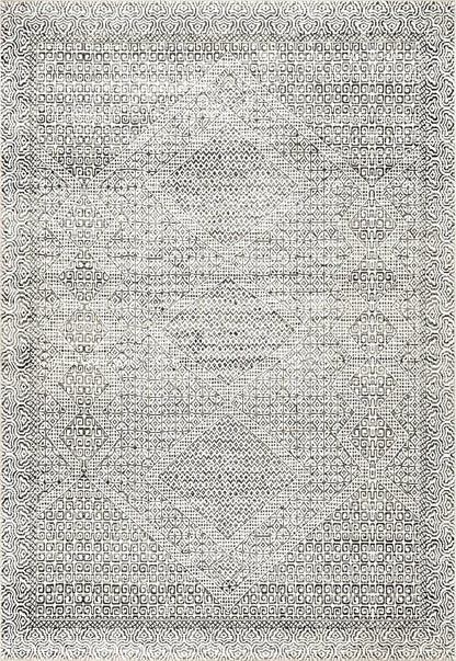 nuLOOM Abstract Tribal Accent Rug, 2' x 3', Grey, Machine Washable Rectangular Rug