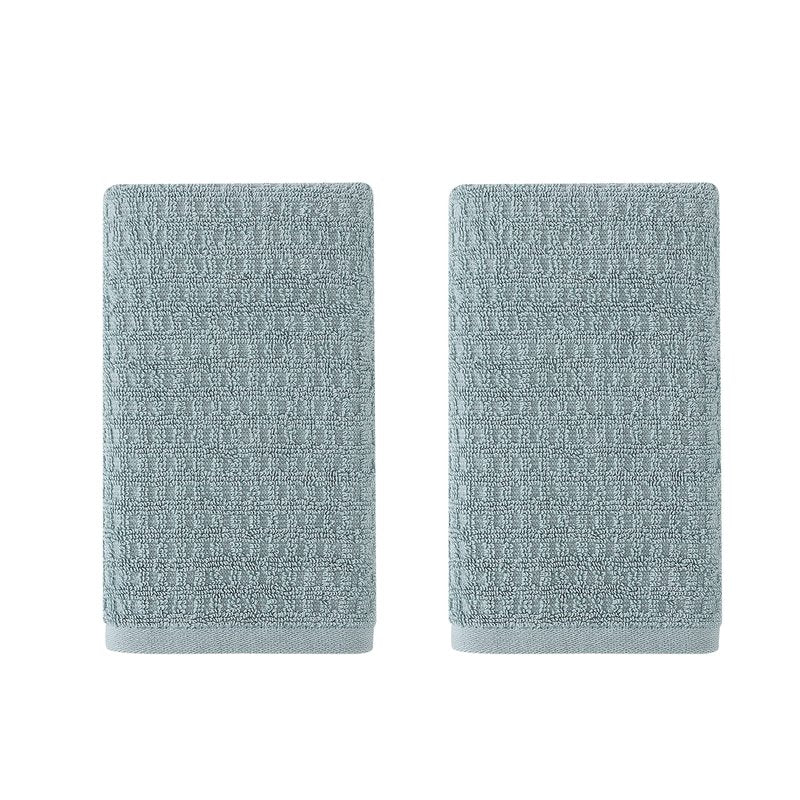 Tommy Bahama- Hand Towel Set, Highly Absorbent Cotton Bathroom Decor, Low Linting & Fade Resistant (Northern Pacific Turquoise, 2 Piece)