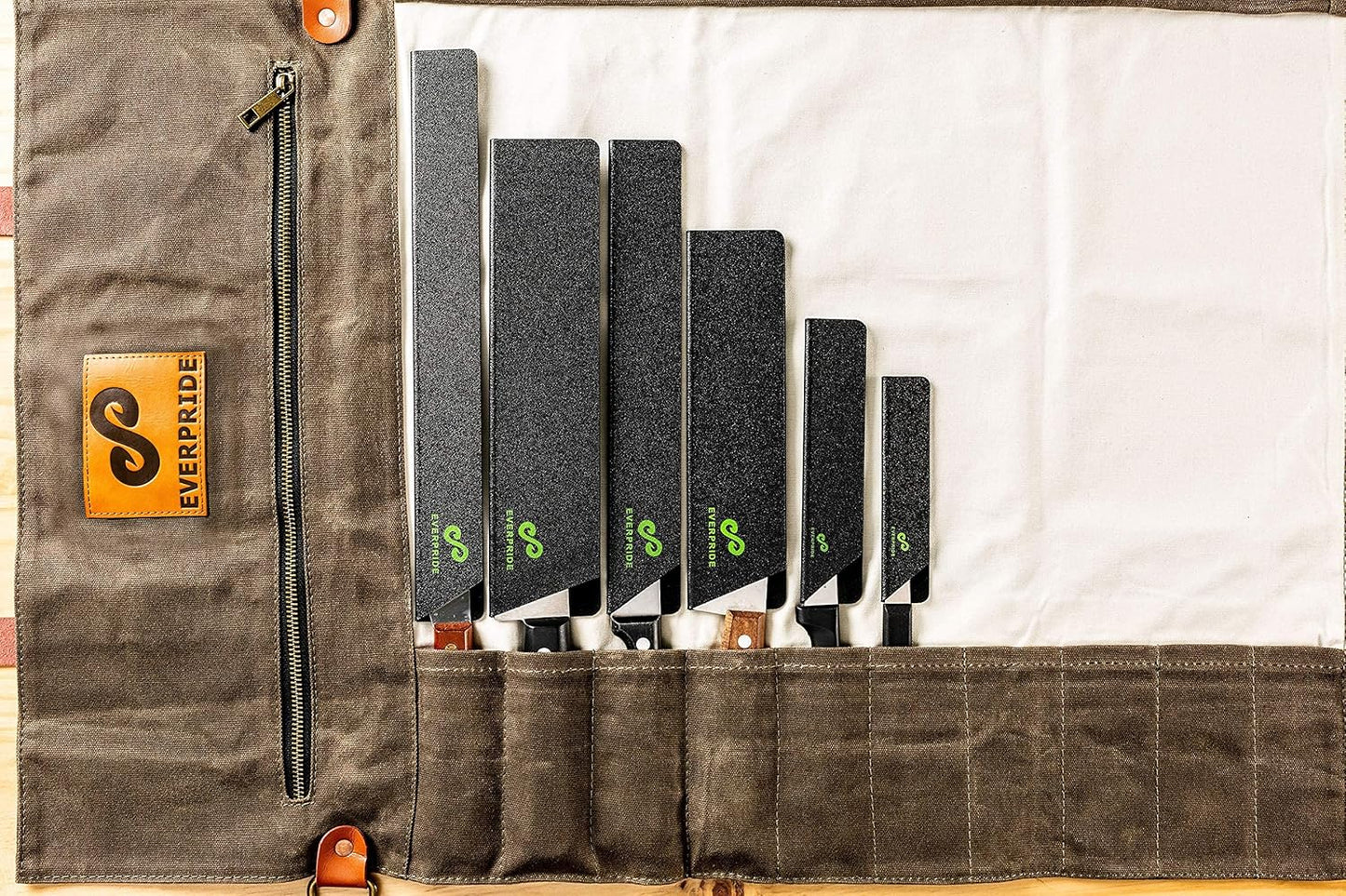 EVERPRIDE Chef Knife Sheath Set, 6-Piece Universal Blade Edge Cover Guards for Kitchen Knives
