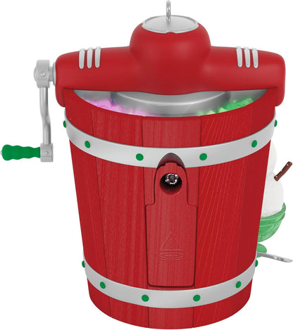 Nostalgic Nellco Ice Cream Maker Ornament with Light & Sound