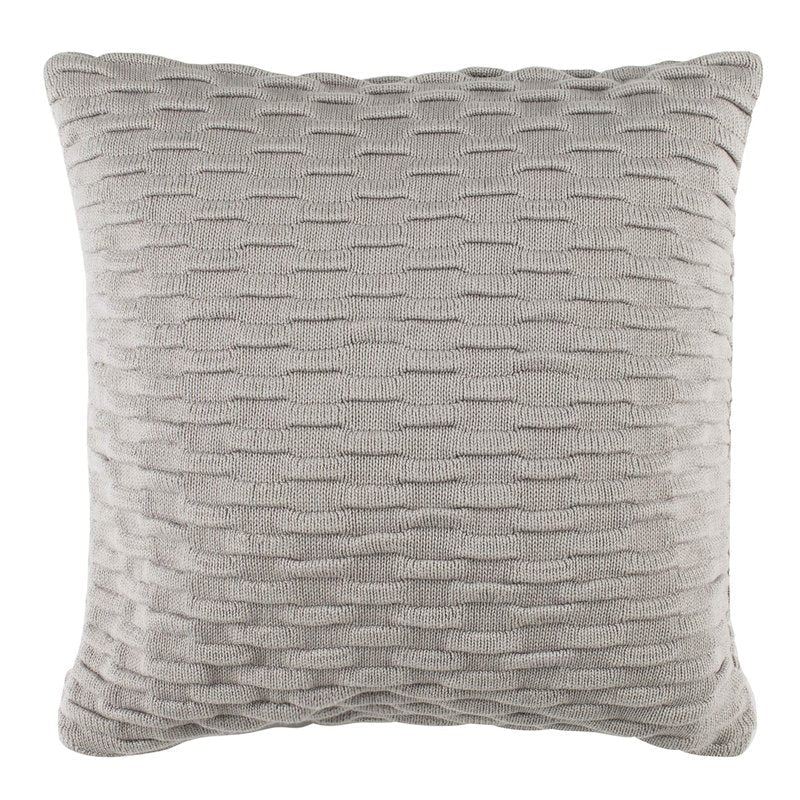 SAFAVIEH Home Noela Light Grey Knit 20-inch Decorative Pillow Pillow