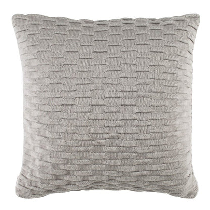 SAFAVIEH Home Noela Light Grey Knit 20-inch Decorative Pillow Pillow