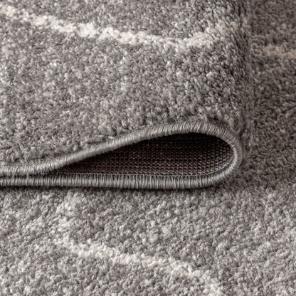 JONATHAN Y Alia Moroccan Beni Souk Gray/Cream Indoor Area Rug, 3x5, Bohemian, Scandinavian, Easy-Cleaning for Living Room, Bedroom, Kitchen, Pet Friendly, Non-Shedding (MOH202B-3)