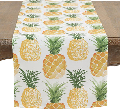SARO LIFESTYLE Pineapple Collection Days Runner/3053.M1672B - 16" x 72" - Multi