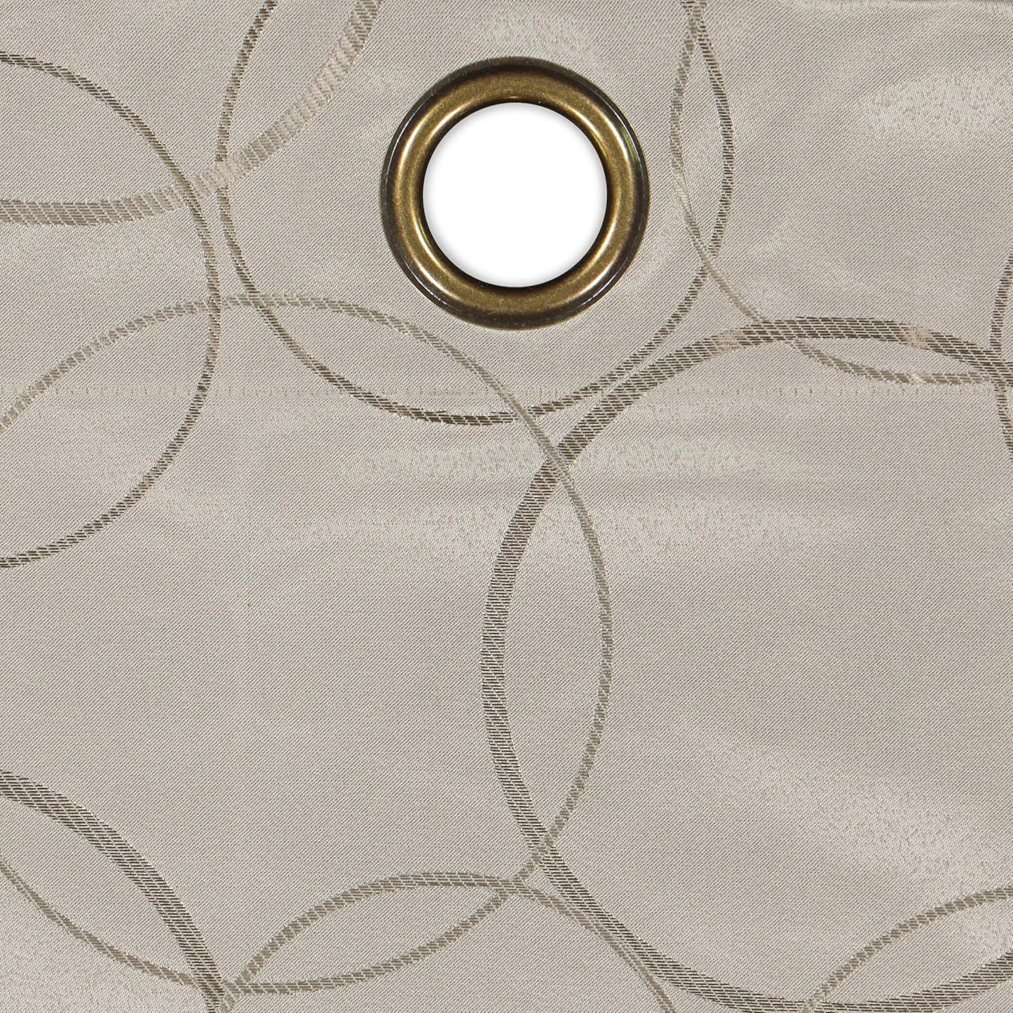 ECLIPSE Meridian Modern Blackout Thermal Grommet Window Curtain, Linen, 42 in x 84 in, 1 Panel for Bedroom or Living